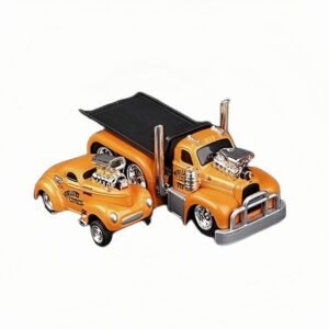 Mack B-61 Tow Truck + Willys COUPE GASSER - Light Orange
