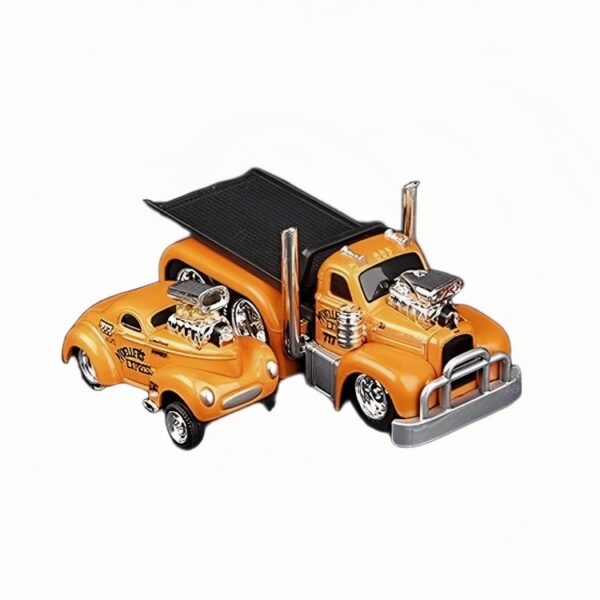 Mack B-61 Tow Truck + Willys COUPE GASSER - Light Orange