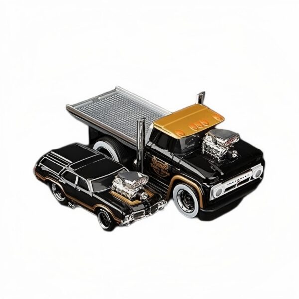 Chevrolet C60 Tow Truck + Oldsmobile Vista Cruiser - Black