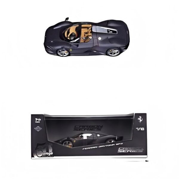 Black 1:18 Ferrari Daytona SP3 (Bburago 50th Anniversary) Limited Edition