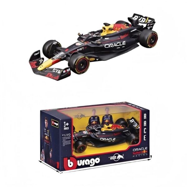 1:43 F1 Red Bull RB20 Bahrain GP #1 Max Verstappen, Matte Blue, Without Helmet, Box Version