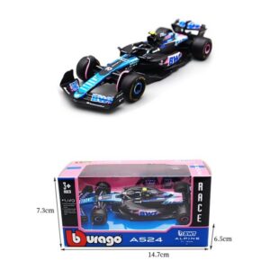 1:43 F1 Alpine A524 #10, Matte Black / Blue / Pink, Japanese GP Livery