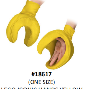 LEGO ICONIC HANDS YELLOW (ONE SIZE)