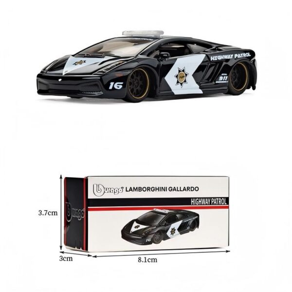 1:64 Lamborghini Gallardo Die‑cast Model Car, Black