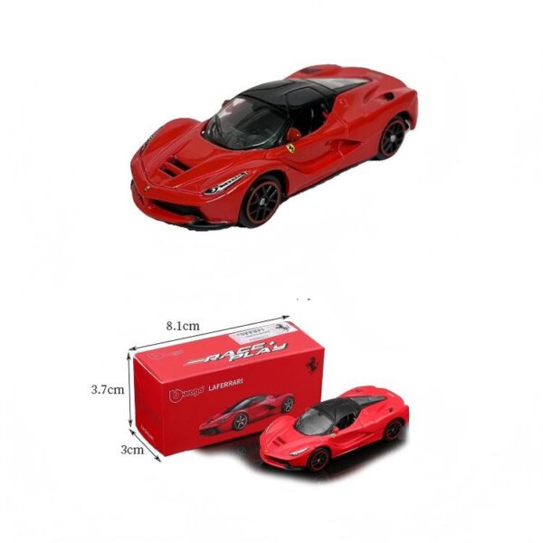 1:64 Ferrari LaFerrari Die‑cast Model Car, Red