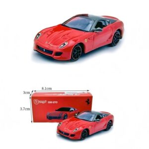 1:64 Ferrari 599 GT0 Die‑cast Model Car, Red