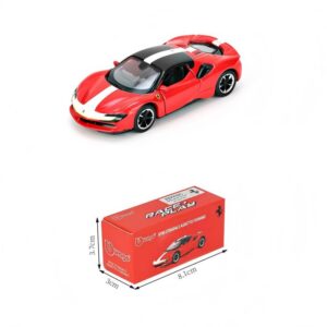 Red & White 1:64 Ferrari Die‑cast Model Car