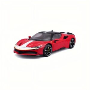 1:64 Ferrari Die‑cast Model Car, Red / White