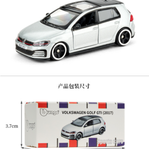 Silver 1:64 2017 Volkswagen Golf GTI Die‑cast Model Car