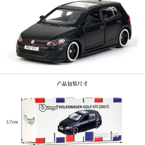 Black 1:64 2017 Volkswagen Golf GTI Die‑cast Model Car