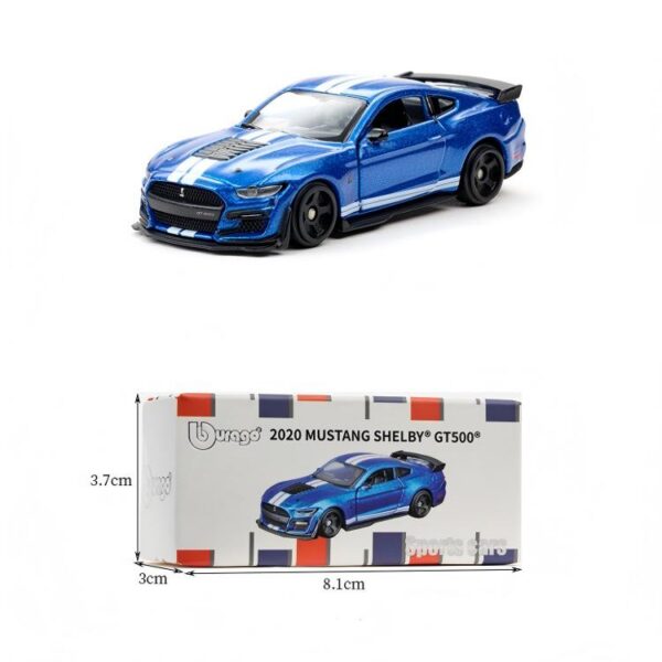 1:64 Ford Shelby GT500 Die‑cast Model Car, Blue