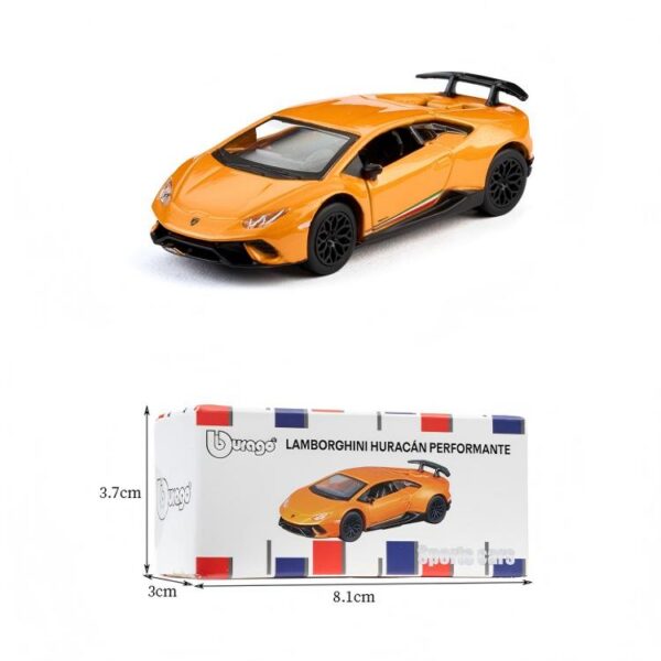 Orange 1:64 Lamborghini Huracan Die‑cast Model Car