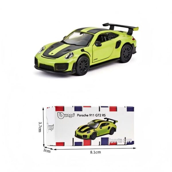 Green 1:64 Porsche GT2 RS Die‑cast Model