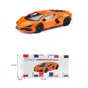 1:64 Lamborghini Revuelto Die‑cast Model Car, Bright Orange