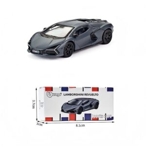 Dark Grey 1:64 Lamborghini Revuelto Die‑cast Model Car