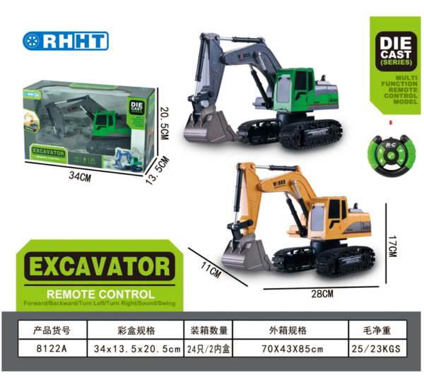 5-channel Remote Control Alloy Excavator