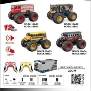 1:18 Large‑Wheel Race Monster RC Truck with Light & Sound Window Box