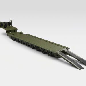 EIGHT-AXIS SEMI-LOW DECK TRAILER-NATO GREEN