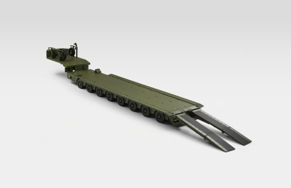 EIGHT-AXIS SEMI-LOW DECK TRAILER-NATO GREEN
