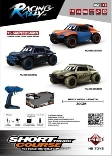 1:18 4WD High‑Speed Short Course RC Truck Window Box