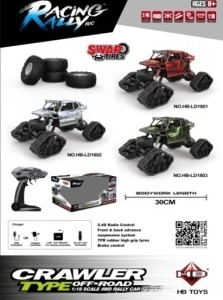 1:18 Tracked Snow Rock Crawler RC Car Window Box