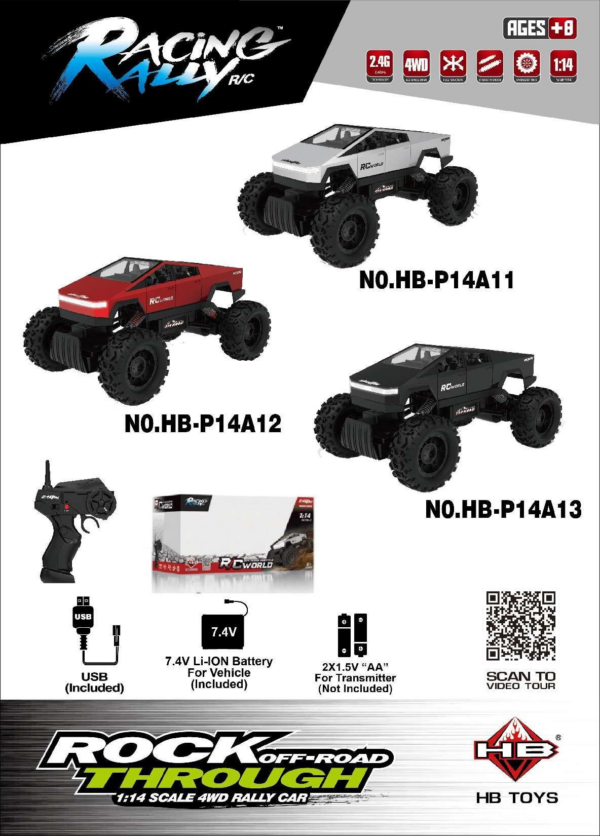 1:14 Rock Crawler RC Car Window Box