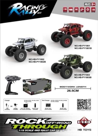 1:18 Rock Crawler RC Car Window Box