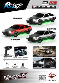 1:18 Pop‑Up Headlight Drift RC Car
