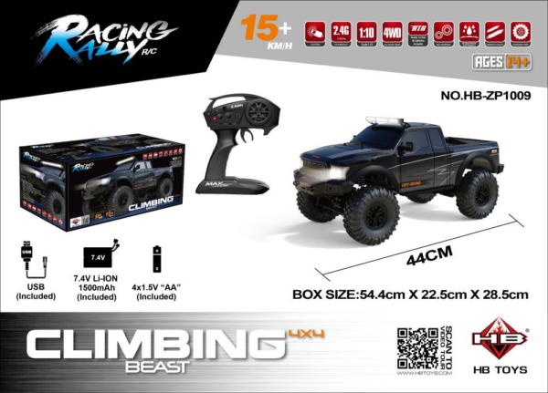 1:10 Full‑Scale Off‑Road Rock Crawler RC Car Sealed Box