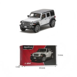 （Silver‑White） 1:64 Jeep Wrangler
