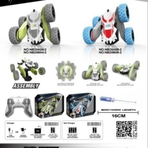 NB28B04-2  TO NB28B05-2 DIY Assembly 1:28 Twist‑Arm Stunt RC Car, Gift Box