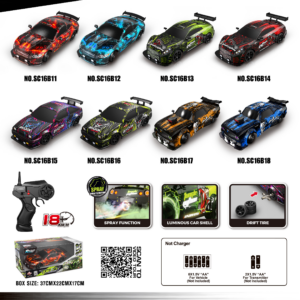 1:16 4WD Drift RC Car with LED Lights Window Box