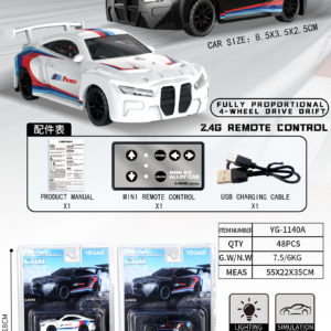1:64 BMW M4 RC Car with Mini Remote Controller