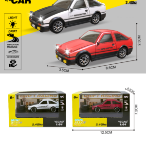 1:64 Toyota AE86 RC Car with Mini Remote Controller