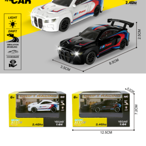 1:64 BMW M4 RC Car with Mini Remote Controller