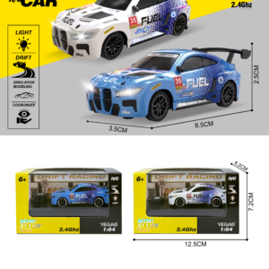 1:64 BMW M4 RC Car with Mini Remote Controller