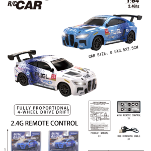 1:64 BMW M4 RC Car with Mini Remote Controller