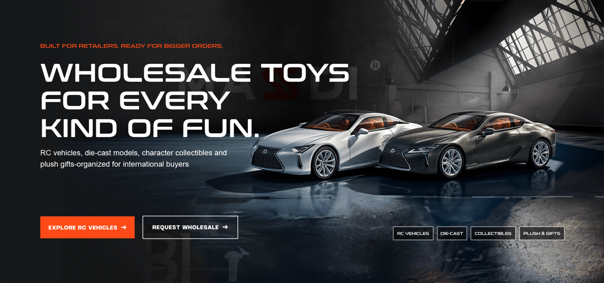 Wholesale RC and die-cast toy collection